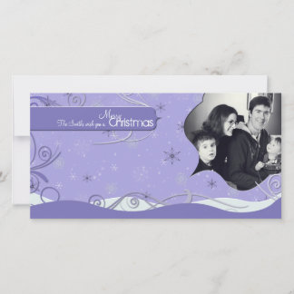 Tarjeta fotográfica de Navidad Invierno lecha Drif