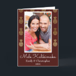Tarjeta fotográfica de Navidad Mele Kalikimaka Pin<br><div class="desc">Tarjeta fotográfica Mele Kalikimaka Faux Relieve metalizado Gold y Burgundy Pineapple Navidades Burgundy. Esta tarjeta de fotos de Navidad en Hawái es perfecta para una tarjeta tropical de Navidades familiares.</div>