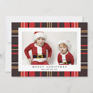 Tarjeta fotográfica de navidad para las vacaciones