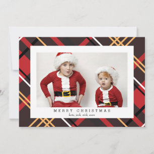Tarjeta fotográfica de navidad para las vacaciones