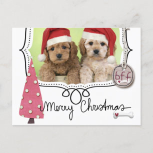 Tarjeta fotográfica de Navidad para mascotas