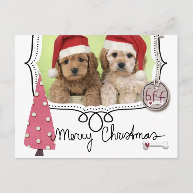 Tarjeta fotográfica de Navidad para mascotas (Anverso)