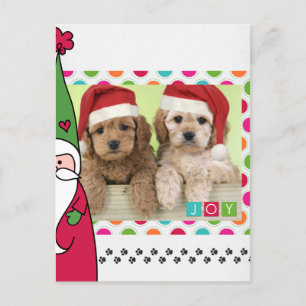 Tarjeta fotográfica de Navidad para mascotas
