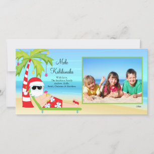Tarjeta fotográfica de Navidad para Navidades hawa