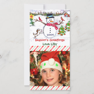 Tarjeta fotográfica de Navidad para niños/bebés pe