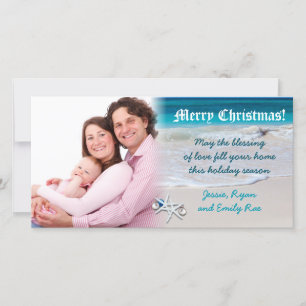 Tarjeta fotográfica de Navidad para Personalizados