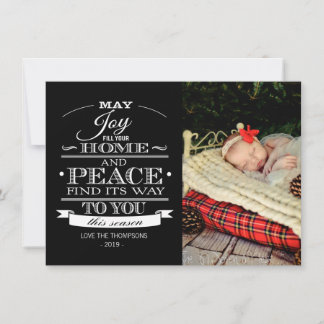 Tarjeta fotográfica de Navidad para tipografía bla