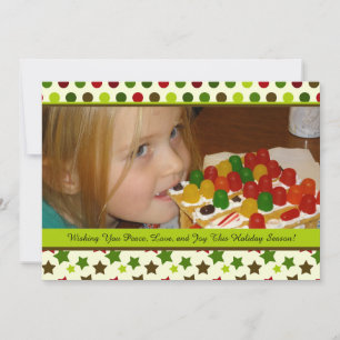 Tarjeta fotográfica de Navidad Peace on Earth