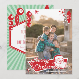 Tarjeta fotográfica de Navidad plana de Personaliz