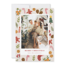 Tarjeta fotográfica de Navidad y artículos de temp