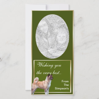 Tarjeta fotográfica de Navidades Akita