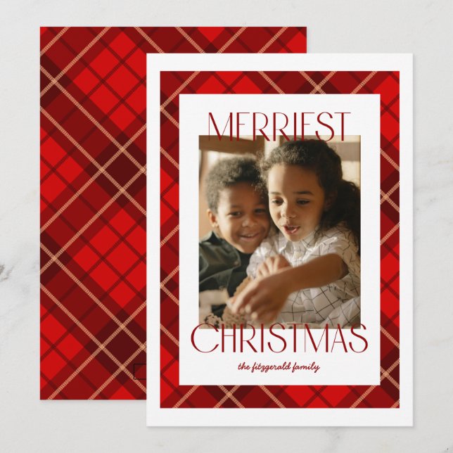 Tarjeta fotográfica de Navidades más valientes (Anverso / Reverso)