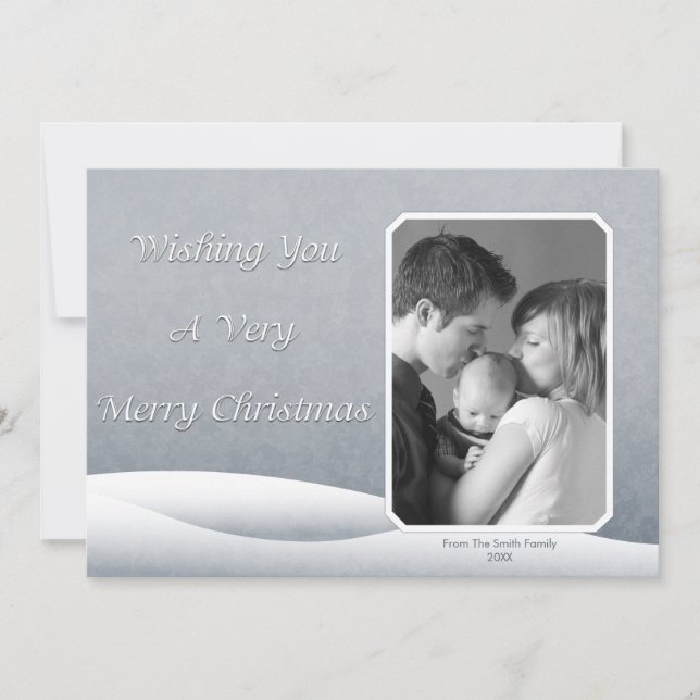 Tarjeta fotográfica de nieve congelada (Anverso)