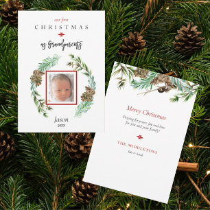 Tarjeta fotográfica de nuestros primeros Navidades