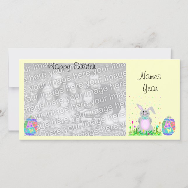 Tarjeta fotográfica de Pascua (Anverso)