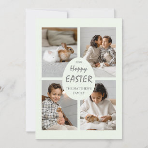 Tarjeta fotográfica de pascua de amapola. Huevo ve