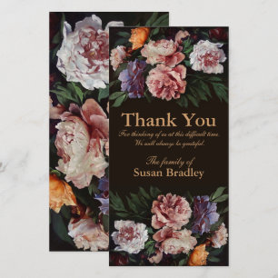 Tarjeta fotográfica de Peonies Painting 3 Sympathy