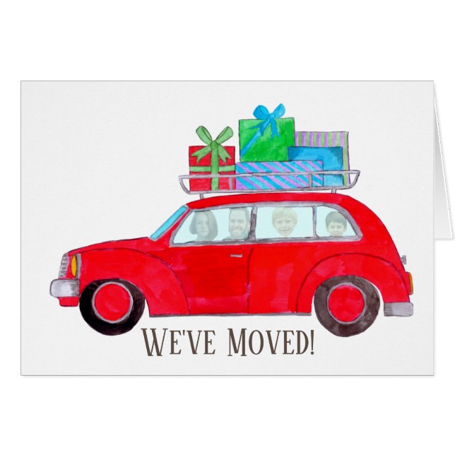 Tarjeta fotográfica de personalizable de Navidades (Anverso (Horizontal))