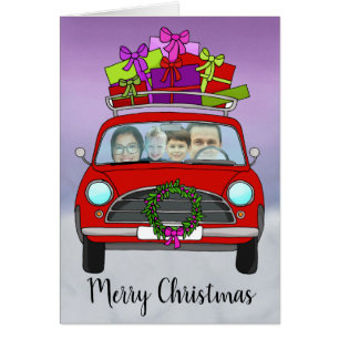 Tarjeta fotográfica de personalizable de Navidades