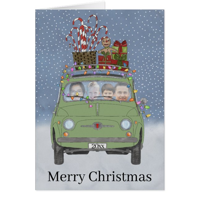 Tarjeta fotográfica de personalizable Rero Fiat 50 (Frente)