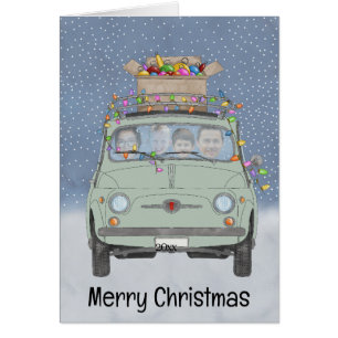 Tarjeta fotográfica de personalizable Retro Fiat 5