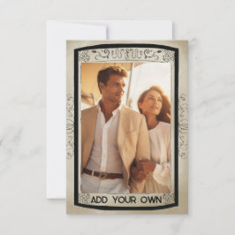 Tarjeta fotográfica de personalizable Spooky Fall