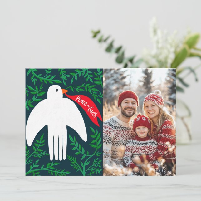 Tarjeta fotográfica de PERSONALIZADO de feriado de (Anverso de pie)