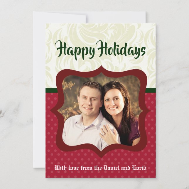 Tarjeta fotográfica de punto de contacto XMAS Red  (Anverso)