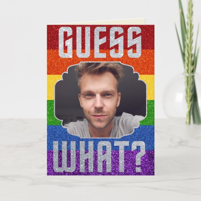 Tarjeta fotográfica de salida de Purpurina LGBT (Anverso)