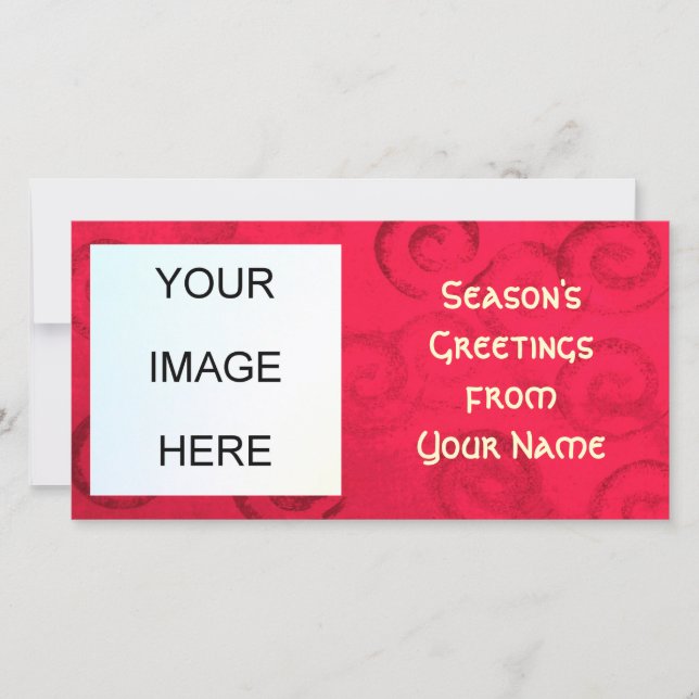 Tarjeta fotográfica de saludos de temporada (Anverso)