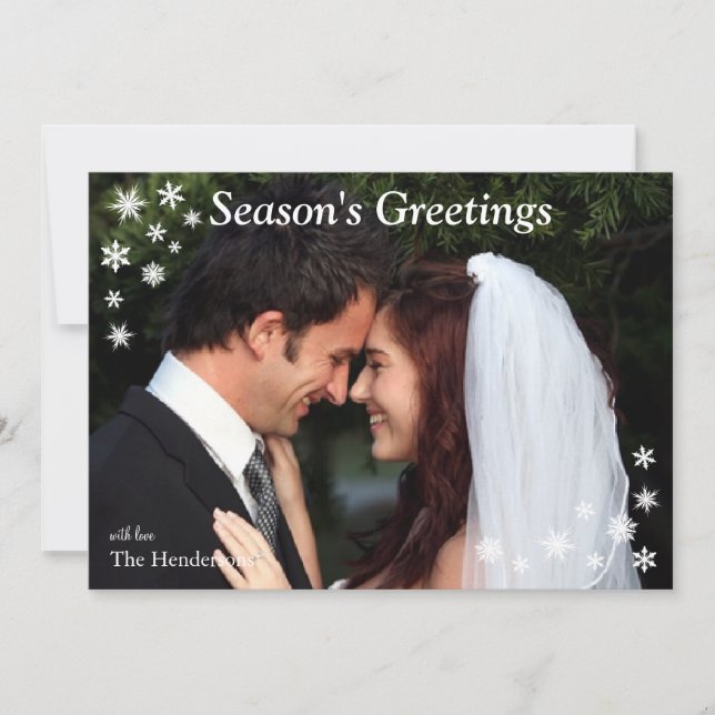 Tarjeta fotográfica de saludos de temporada (Anverso)