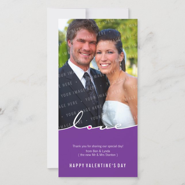 TARJETA FOTOGRÁFICA DE SAN VALENTÍN :: amor dividi (Anverso)