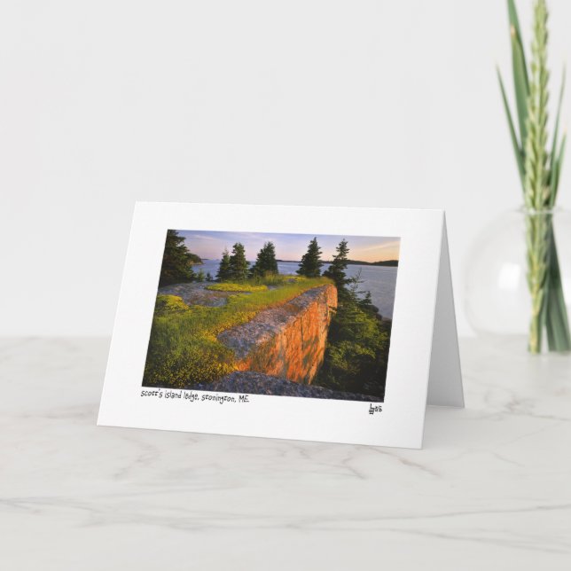 Tarjeta fotográfica de Scott's Island Ledge (Anverso)