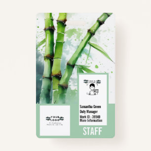 Tarjeta fotográfica de seguridad personalizada pro