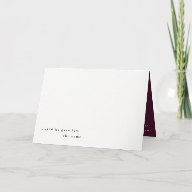 Tarjeta fotográfica de simplicidad para Navidades  (Anverso)