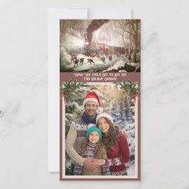 Tarjeta fotográfica de tren de Snowbound