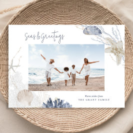 Tarjeta fotográfica de vacaciones costeras de Mare