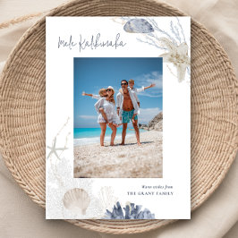 Tarjeta fotográfica de vacaciones costeras de Mele