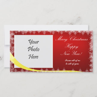 Tarjeta fotográfica de vacaciones de 4" x 8" para 