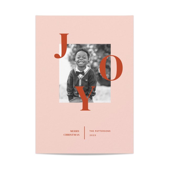 Tarjeta fotográfica de vacaciones de alegría radia (Subido por el creador)