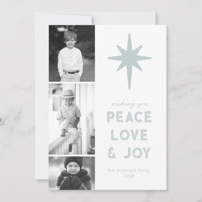 Tarjeta fotográfica de vacaciones de Anderson (Anverso)