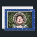 Tarjeta fotográfica de vacaciones de Hanukkah con<br><div class="desc">La elegante y bonita tarjeta de fotos de vacaciones de Hanukkah es perfecta para todos sus amigos y familia esta temporada de vacaciones. Personalizar el texto con el nombre de tu familia y el año e intercambia la foto por una foto de tus hijos,  mascota o toda la familia.</div>