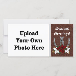 Tarjeta fotográfica de vacaciones de herradura occ