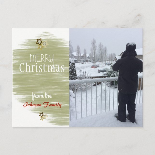 Tarjeta fotográfica de vacaciones de las estrellas (Anverso)