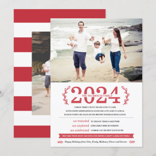 Tarjeta fotográfica de vacaciones de nuestros Recu