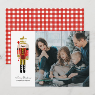 Tarjeta fotográfica de vacaciones de Nutcracker