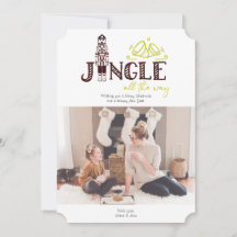 Tarjeta fotográfica de vacaciones de Nutcracker