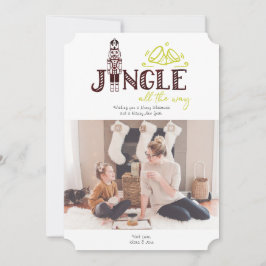 Tarjeta fotográfica de vacaciones de Nutcracker