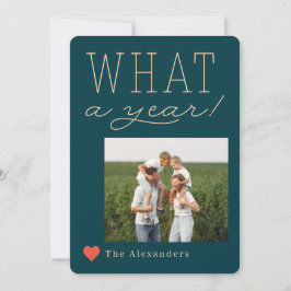 Tarjeta fotográfica de vacaciones de qué año