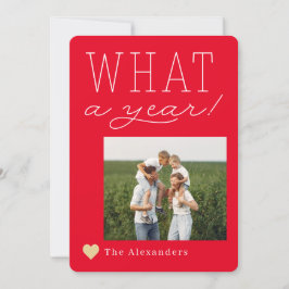 Tarjeta fotográfica de vacaciones de qué año